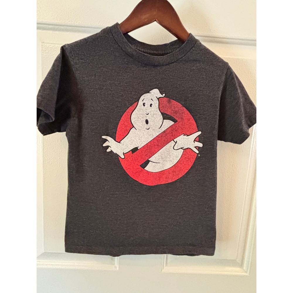 Mad Engine Ghostbusters Kids  Charcoal Heather Graphic T-Shirt TGT3598 ~SZ S